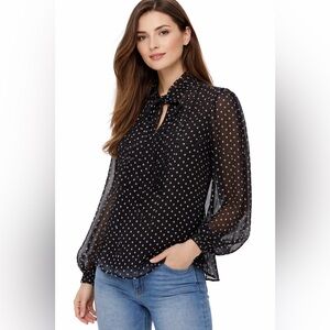 NWT Sam Edelman Sheer Blouse